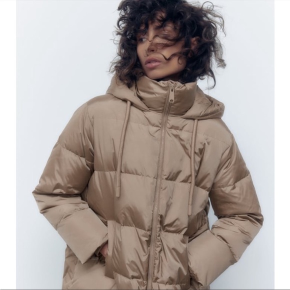 SOLD** Zara water repellent and wind protection down coat - Picture 2 of 11
